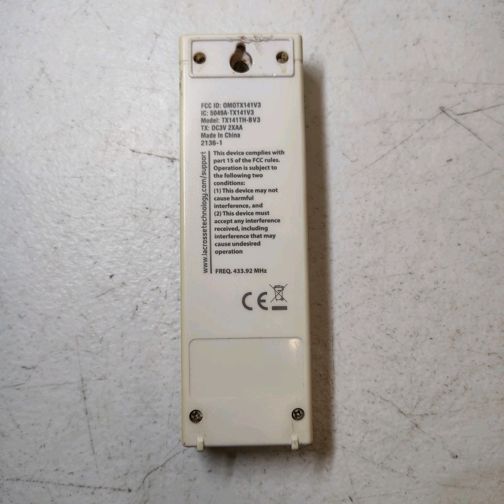 La Crosse Technology TX141TH-BV3 Remote Sensor Temperature / Humidity