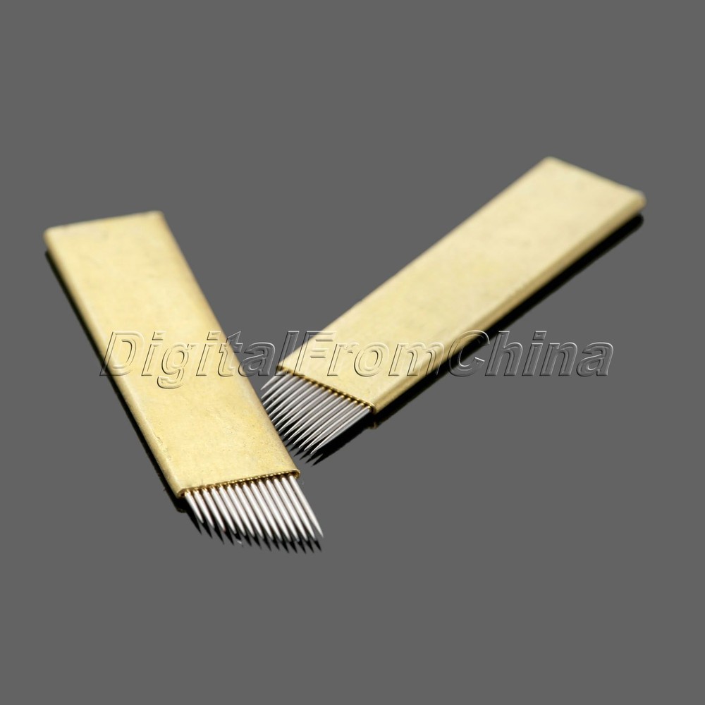 5Pcs Microblading Blades for Eyebrow Tattoo Permanent Makeup Manual Needles