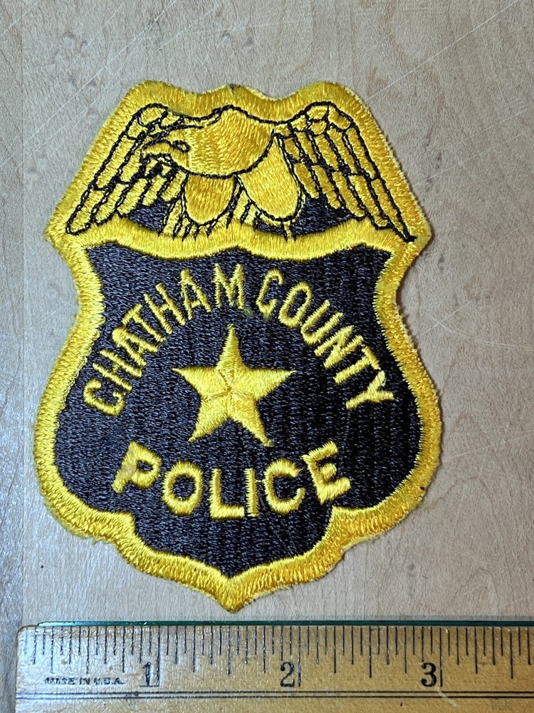 PATCH OLDER LAW ENFORCEMENT POLICE CHATHAM COUNTY pB3