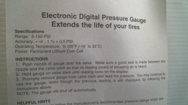 Camel Digital Pressure Gauge (40-715) FS