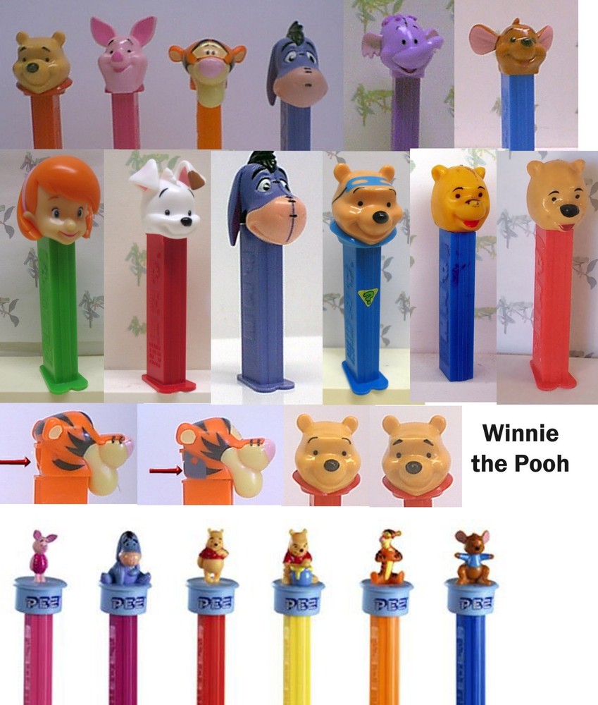 PEZ - Winnie the Pooh Series - Choose Character from Pull Down Menu