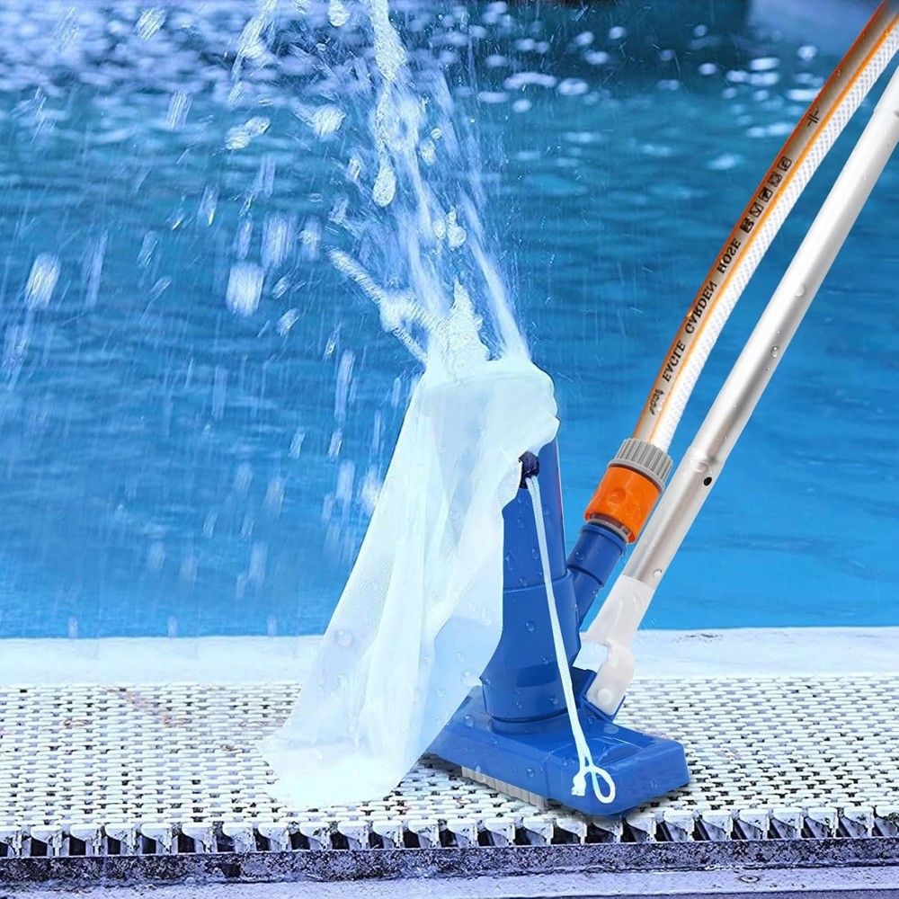 Heavy-Duty Handheld Pool Vacuum Cleaner with 70" Adjustable Pole