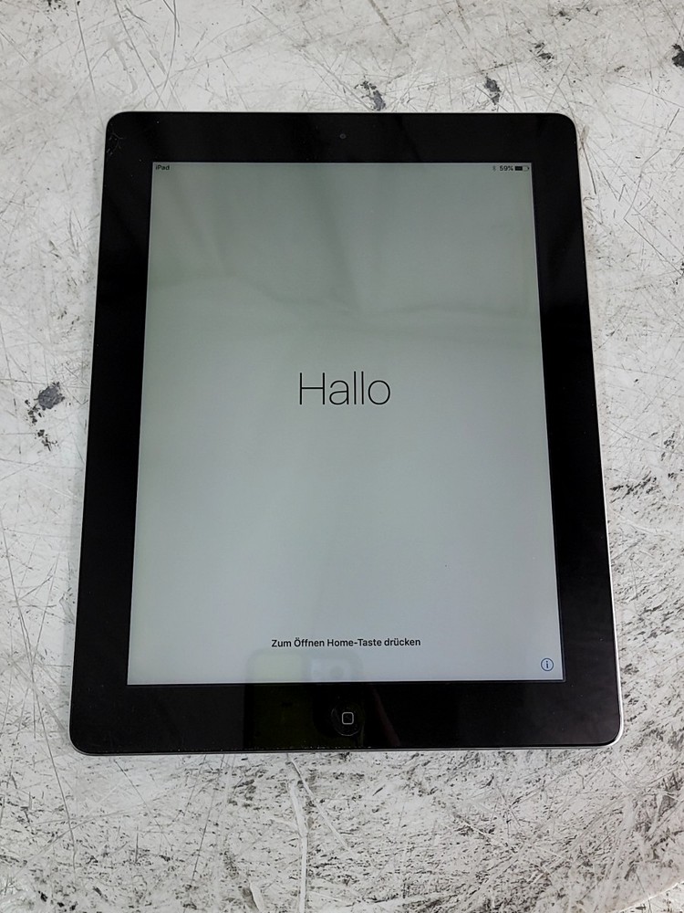 APPLE A1458 iPad 4th Gen 9.7" Tablet 16GB SILVER SEE NOTES