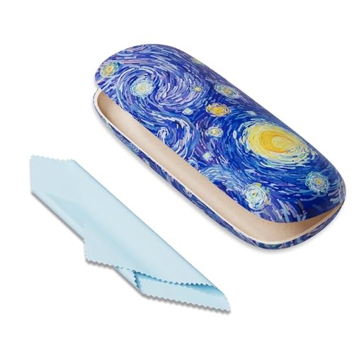 Eyeglasses Case, Portable Hard Shell Protective Case for Glasses, Starry Night