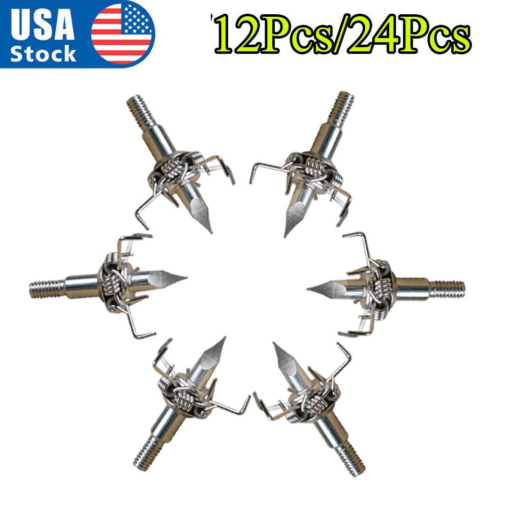 12PK Judo Broadhead Tips Points Arrowheads Bolts Archery Bow Hunting Tools 100gr