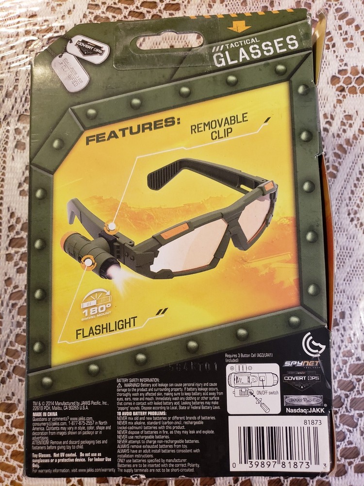 spynet covert ops tactical glasses