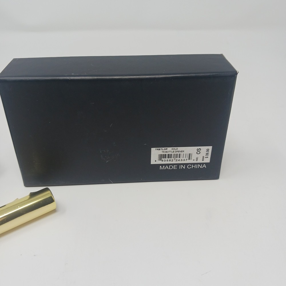 True Religion Gold Tone Key Shaped Corkscrew