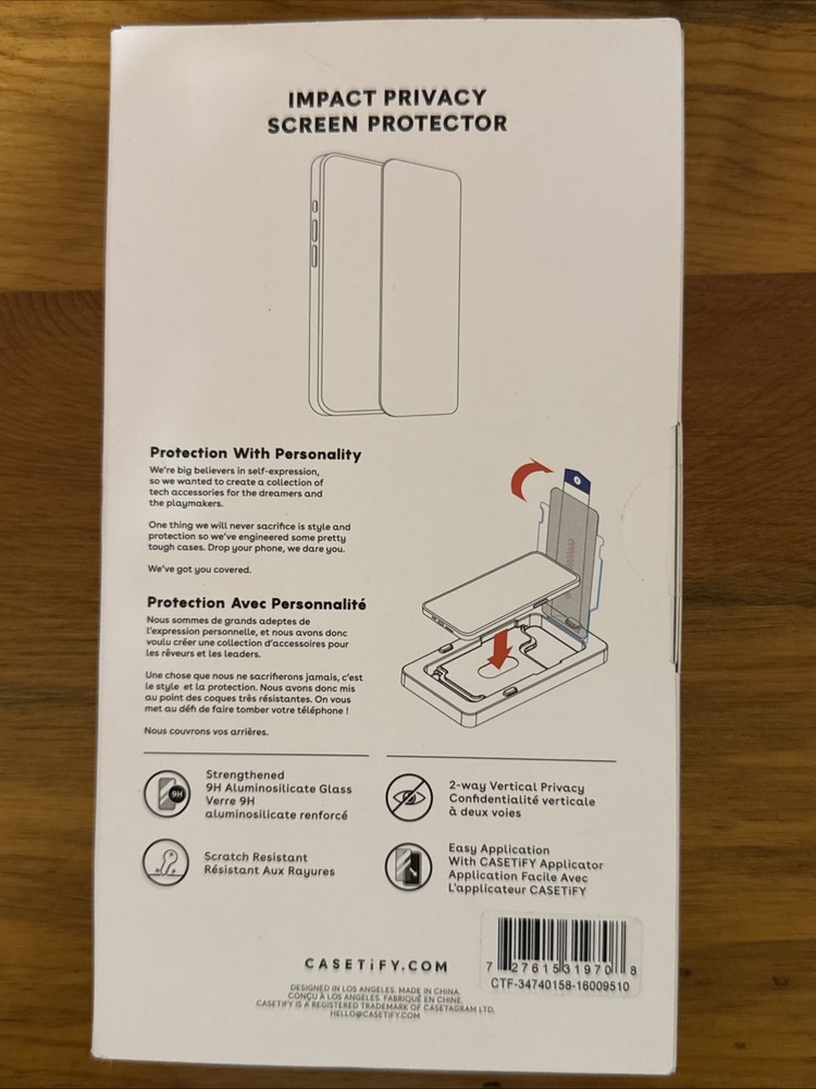 Casetify - Impact Privacy Screen Protector, for Iphone 17 Pro Max, New