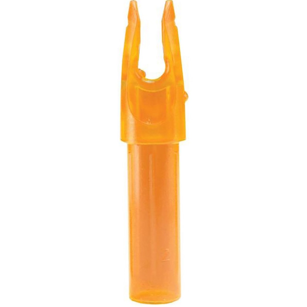 Carbon Express .244 Launchpad Precision Nock 12-Pack - Clear/Orange