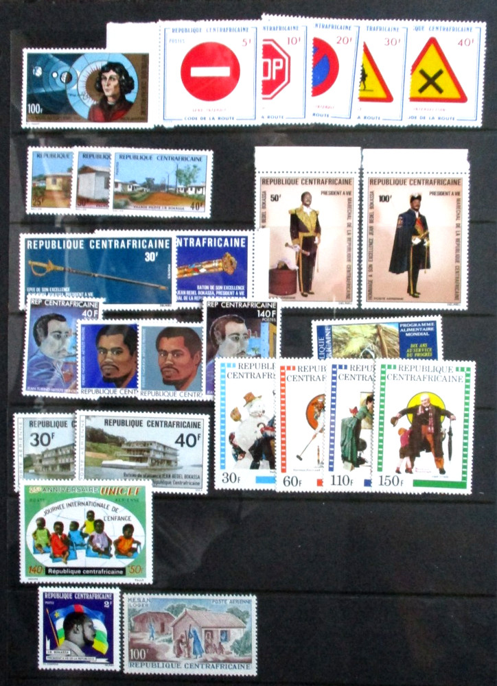 Central African Republic 30 Sets or 1v Issues UM.