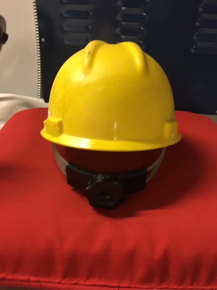 Washington Vintage miners helmet Yellow msa- Medium Size