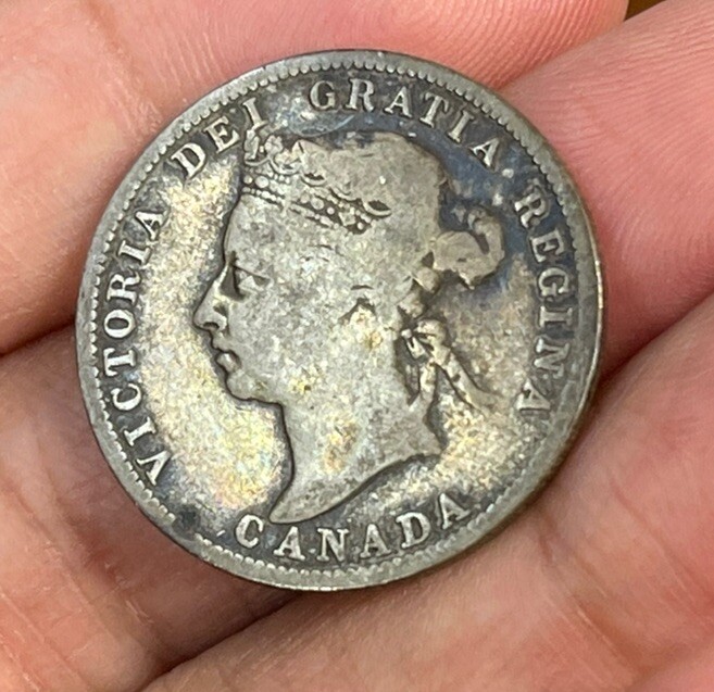 1900 Canada 25 Cents Silver Coin High Value