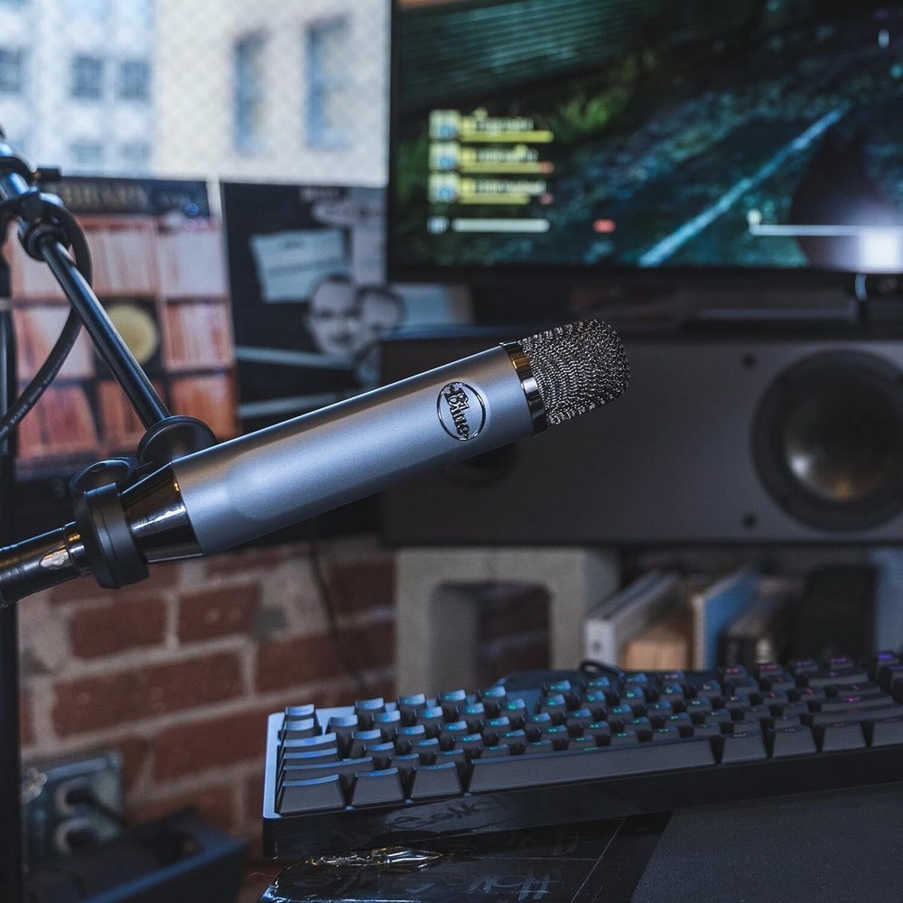 Logitech for Creators Blue Ember XLR Condensor Microphone for Studio, Podcast