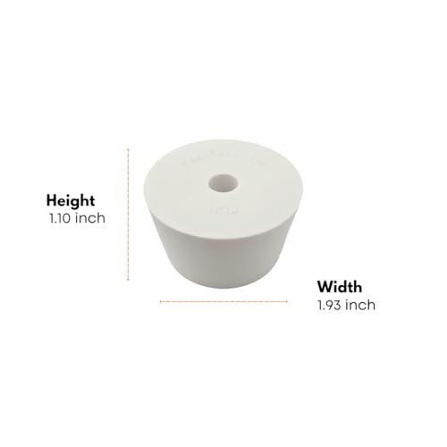 FastRack Drilled Rubber Stopper (#10-3 Pieces) | Solid Beige