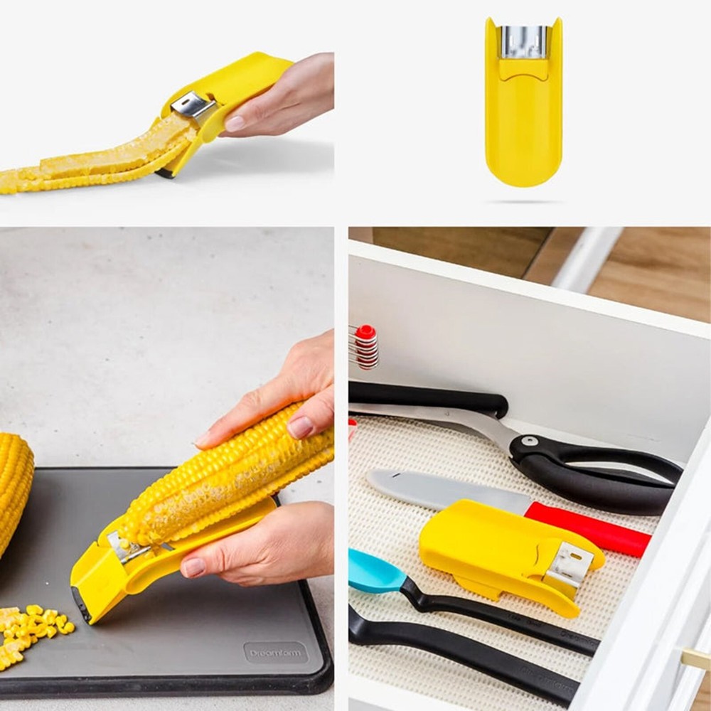 2x Fast Corn Cob Separator and Peeler Easily Peel Your Corn Cobs Cooked or Fresh