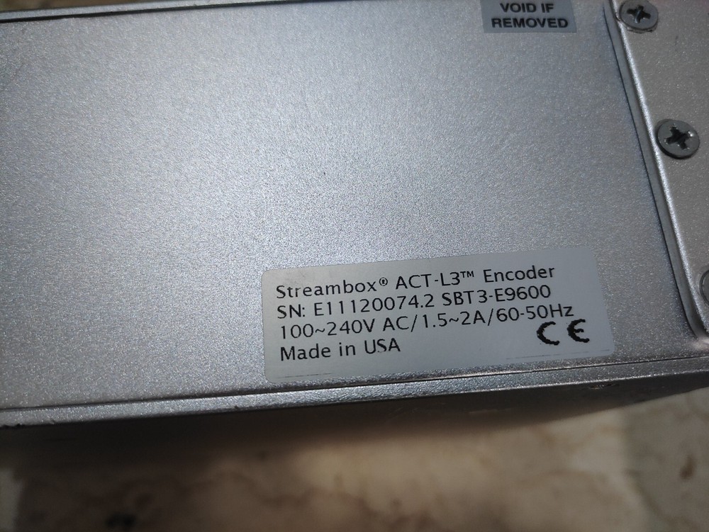 Streambox Avenir ACT-L3 Mobile Encoder Good | FedEx or DHL