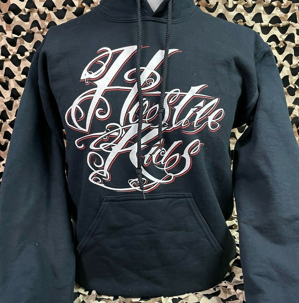 NEW HK Army Inked Pull Over Hooded Sweatshirt - Black - Small