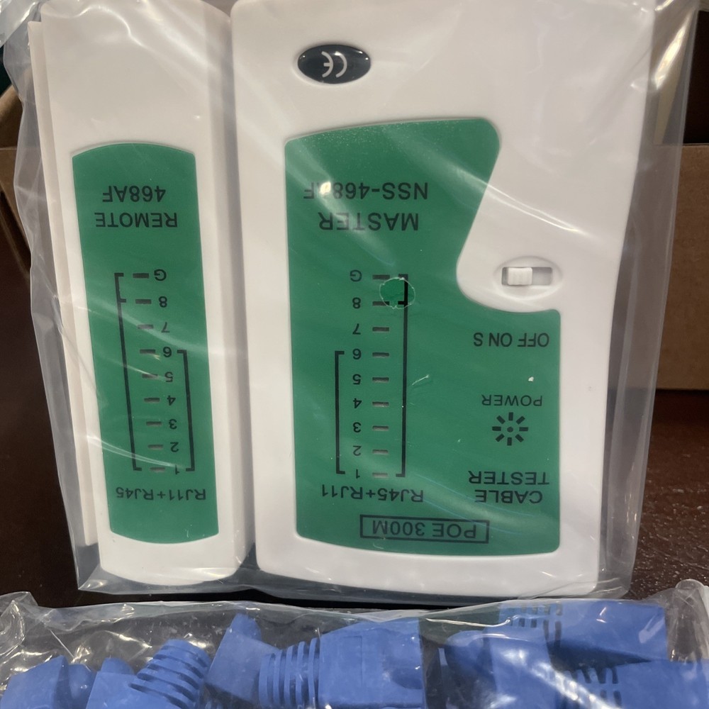 Ergonomic Pass-Through Crimper & Testing Kit for Ethernet Cable Installation