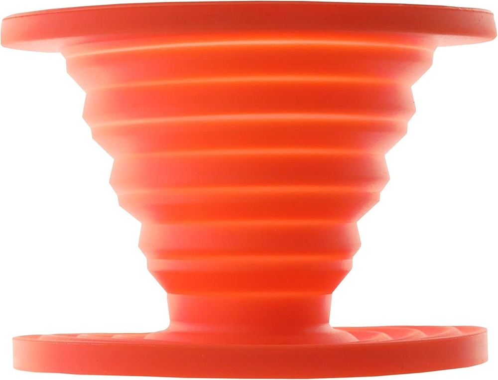 Collapsible coffee drip filter for camping