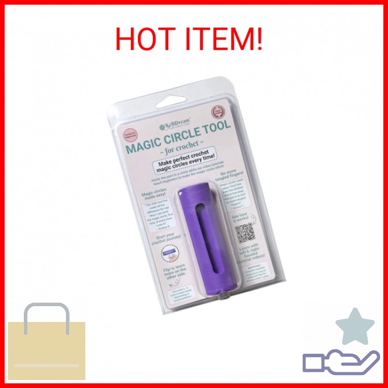 KelliDream Original Magic Circle Crochet Tool w Right & Left-Handed Step by Step