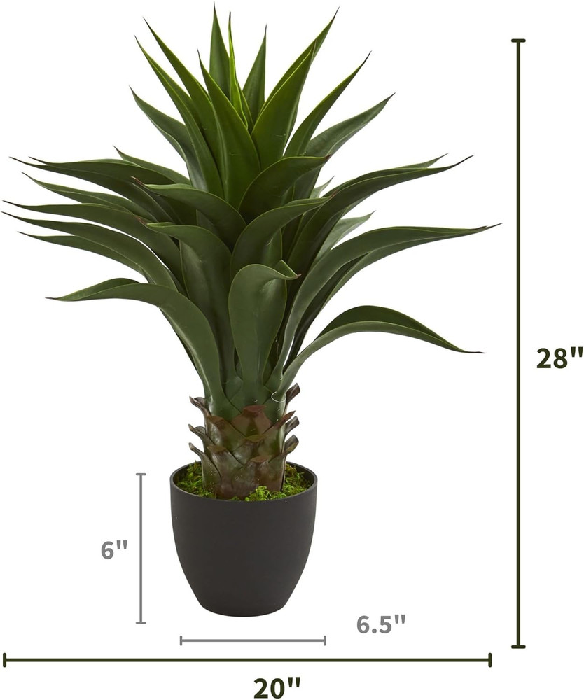 28” Agave Artificial Plant, Green