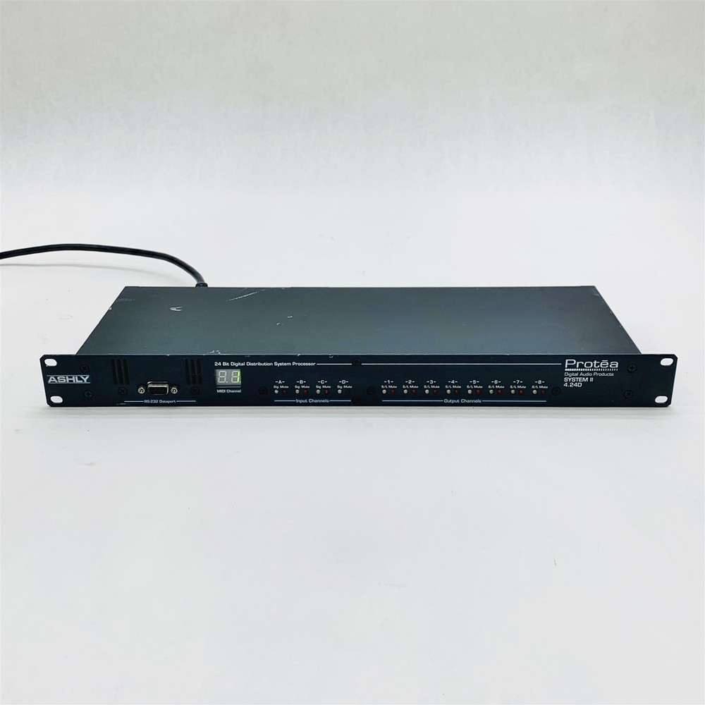 Ashly Protea System II 4.24D Digital Audio 4-In/8-Out Distribution Processor