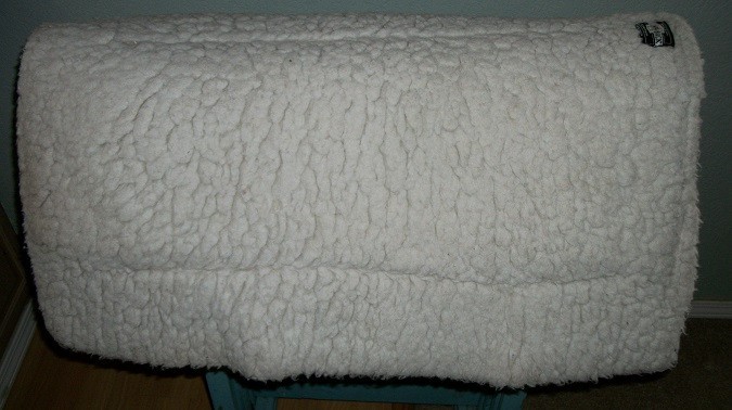 Western Saddle Pad, Toklat Wool Back with Memory Foam Panels