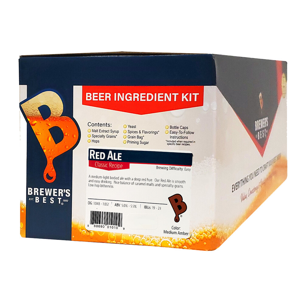 Brewer's Best Red Ale Ingredient Kit for Home Brew Beer Making