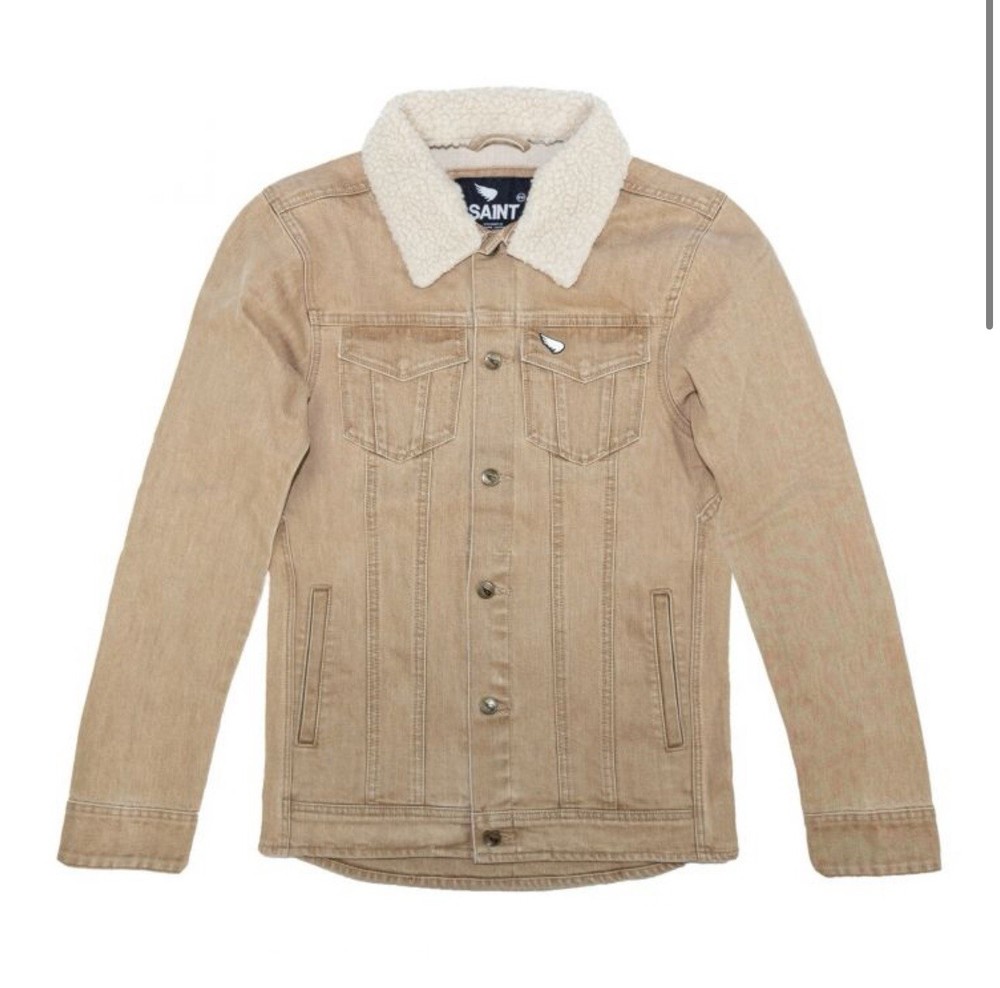 SAINT DENIM TRUCKER JACKET - Light Stone - Medium (UK40”)