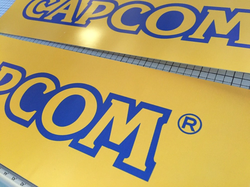 Capcom Arcade Side Art Sticker Pair 16” x 5”