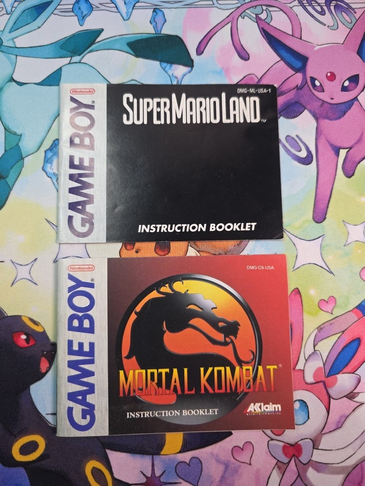 2 Nintendo Gameboy Manuals