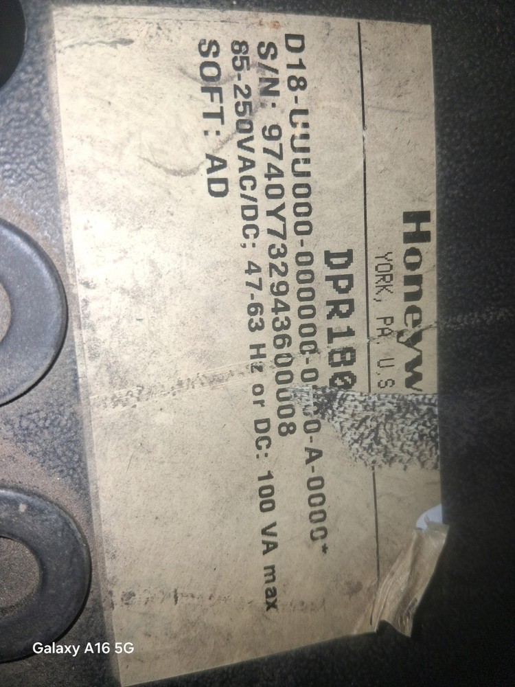 HONEYWELL DPR180 Chart Data Recorder