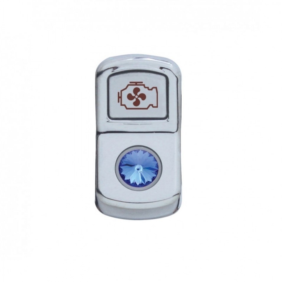 "Engine Fan" Rocker Switch Cover - Blue Diamond