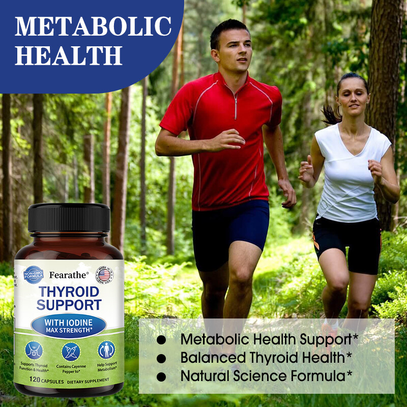 Thyroid Support with Iodine Supplement - Supports Thyroid Function - New Arrival