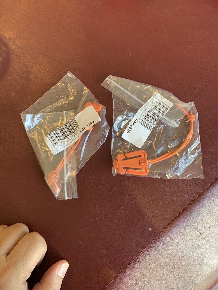 2 Pcs. Molle Web Dominators with Elastic String Tactical Strap Manage Orange