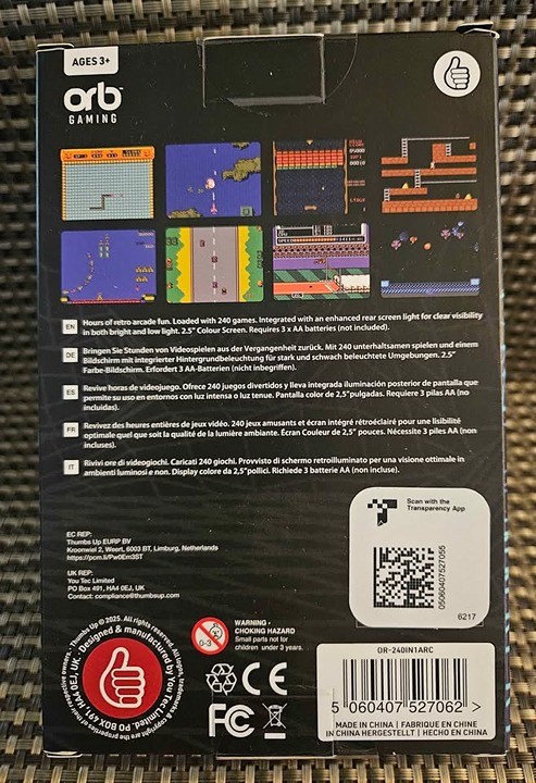 New Orb Gaming Mini Arcade Machine