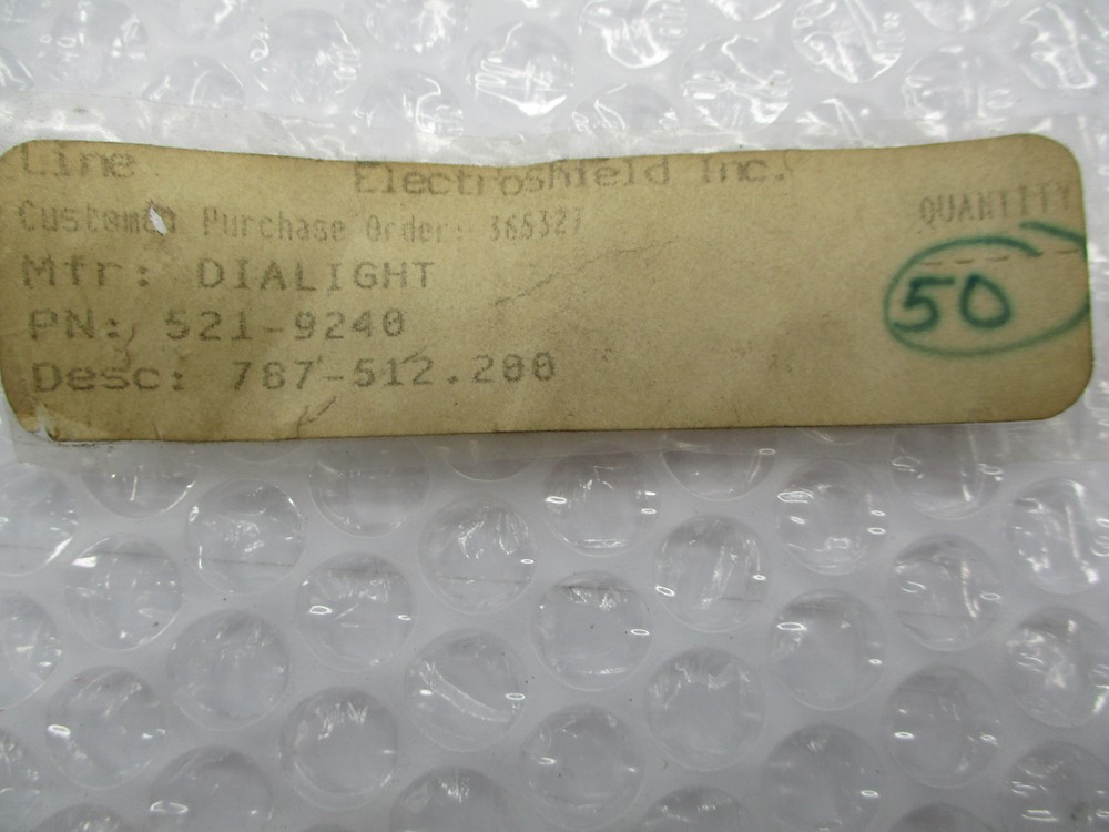 DIALIGHT 521-9240 INDICATOR LIGHT RED NSNP