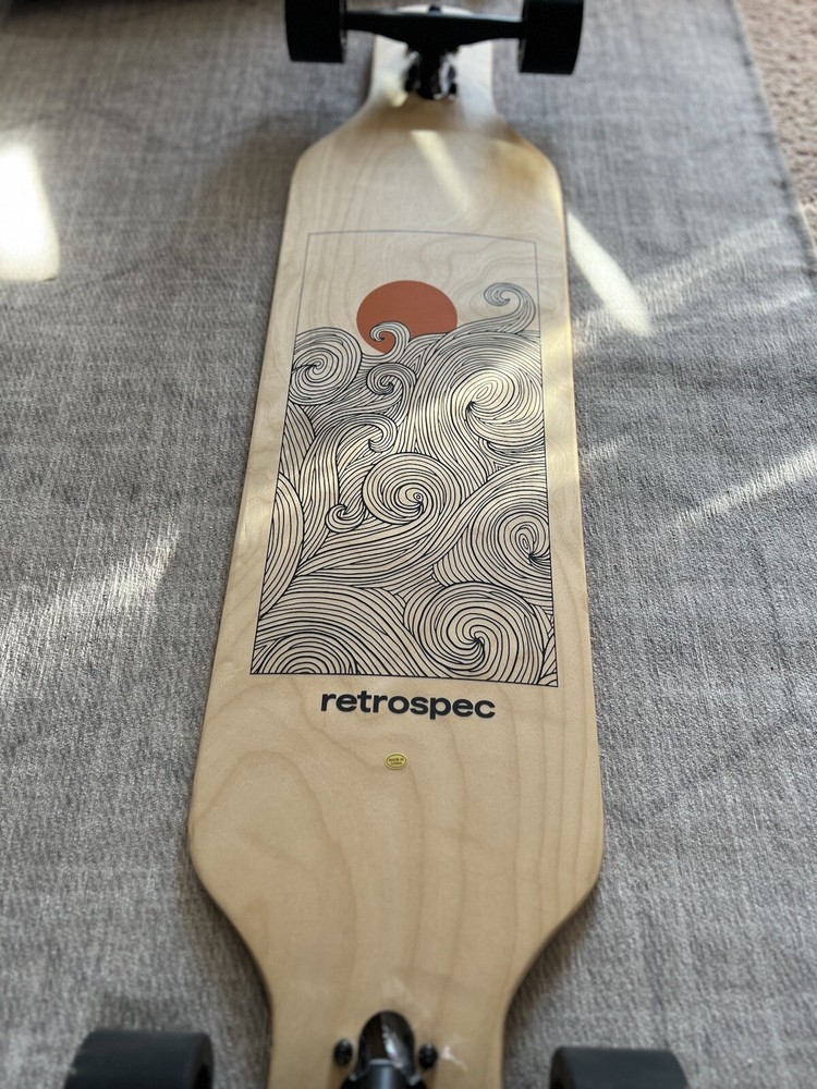 RETROSPEC NEW Skateboard Complete 41" Rift Drop Through Longboard Maple