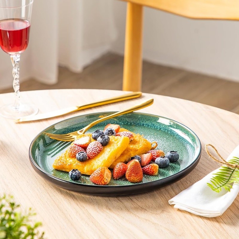 Stoneware Dinnerware Set Oven Safe Scratch Resistant Elegant Plates New