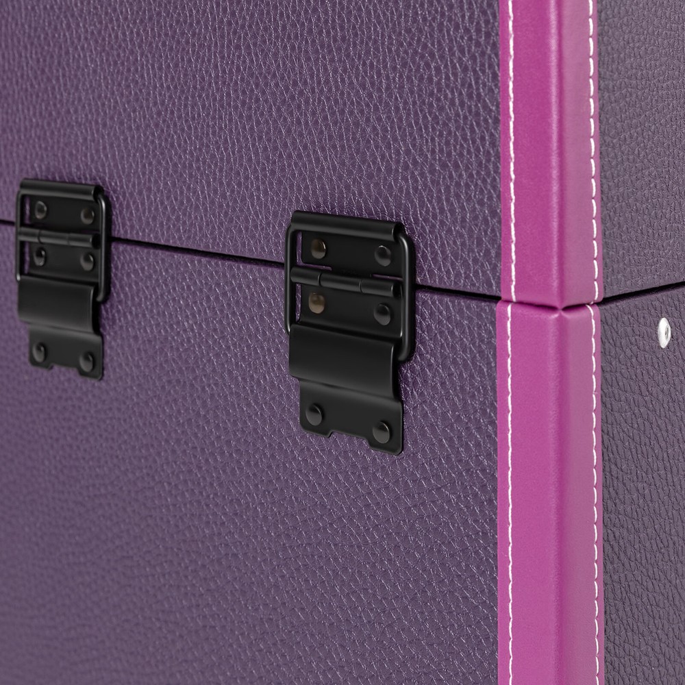 Rolling Makeup Case Beauty Organizer Box Lockable Cosmetic Case Trolley