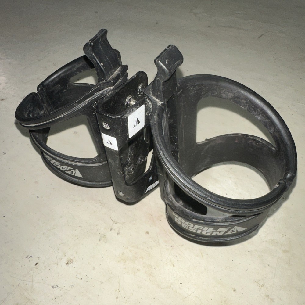 Profile Design RML System Rear Bottle Mount 2 Cages Black Behind Saddle Tri