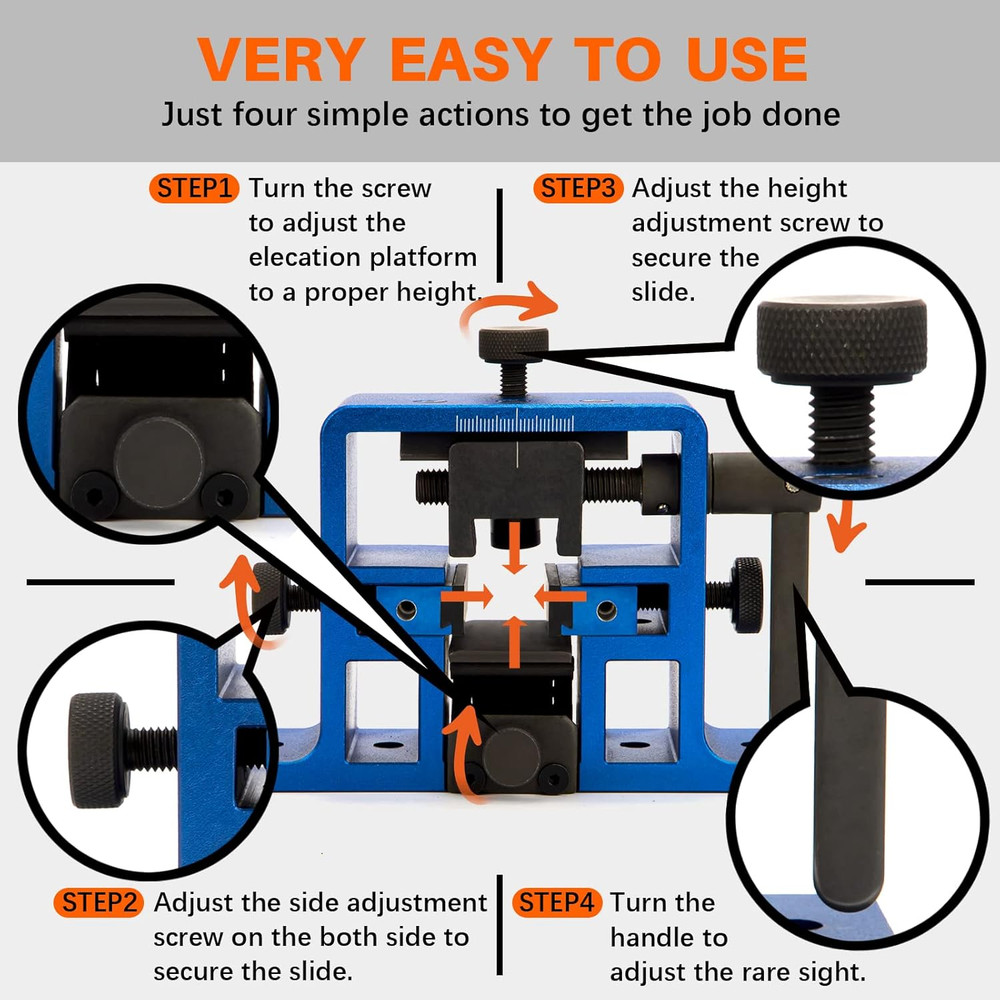 Universal Pistol Sight Pusher Tool Upgraded with Free Front Sight Tool Installat