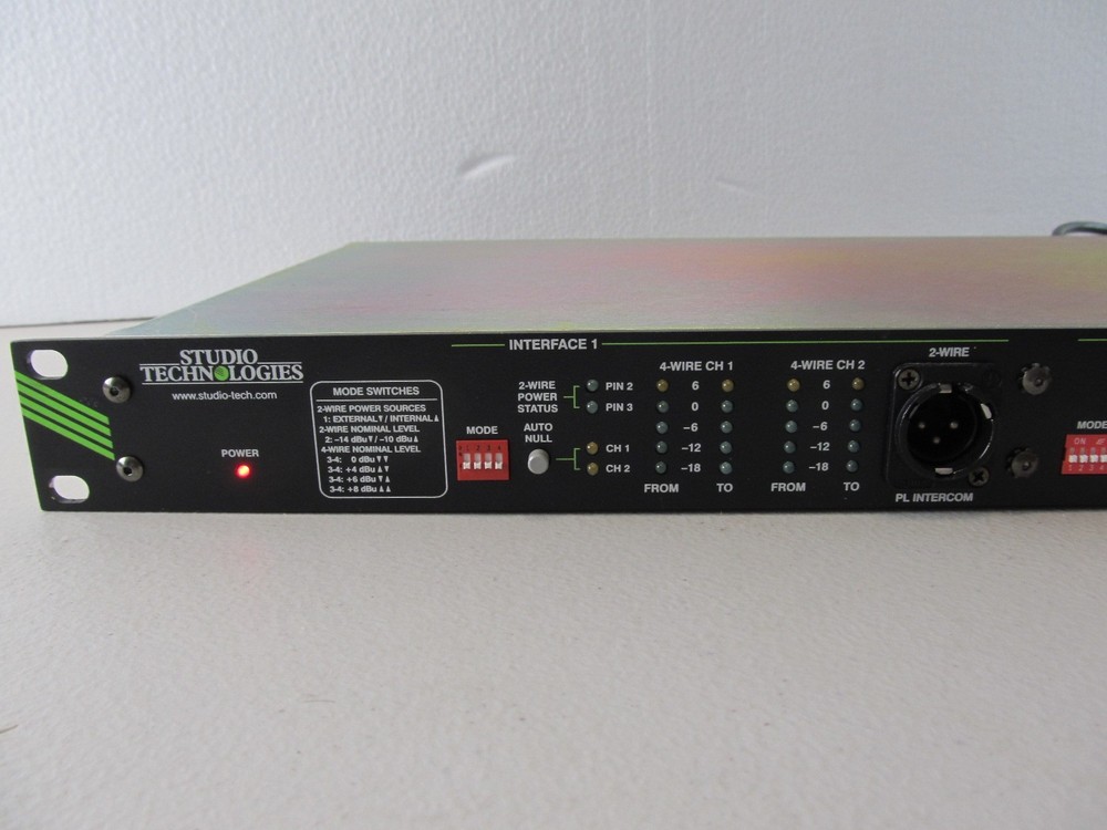 Studio Technologies 47 Interface Intercom Dual 2-Wire to 4-Wire Analog Audio