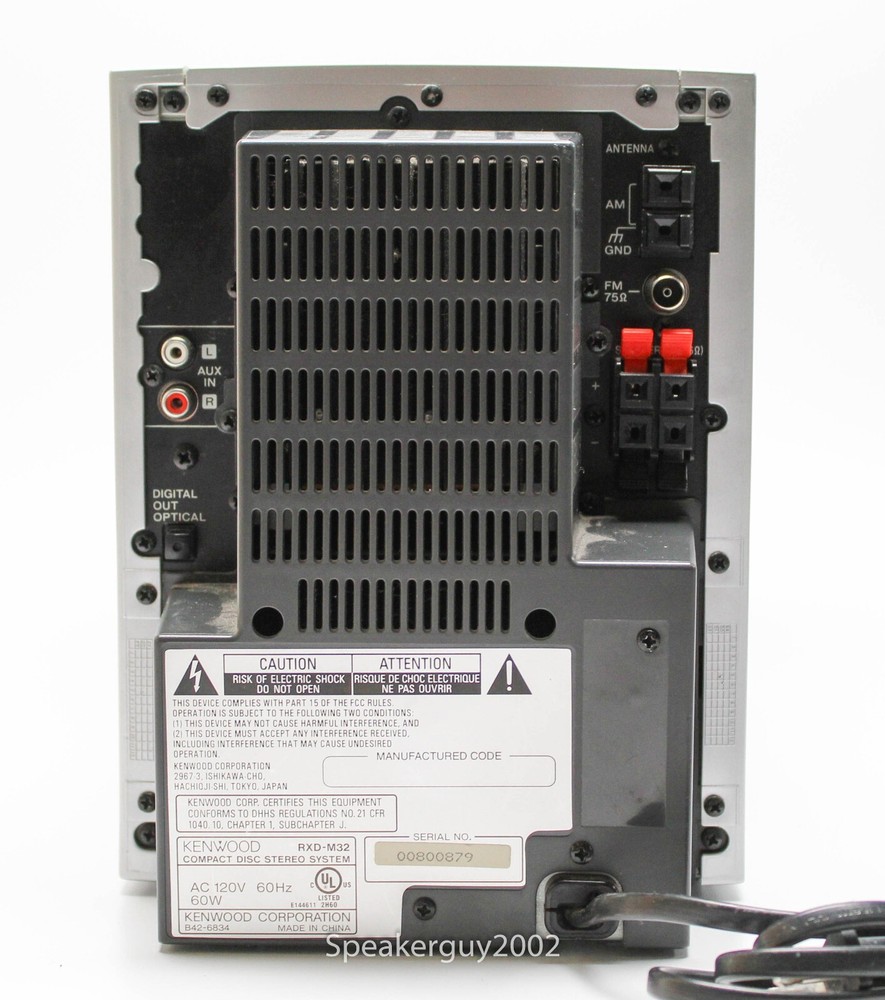 Kenwood HM-332 Mini Component System & Speakers -- KT
