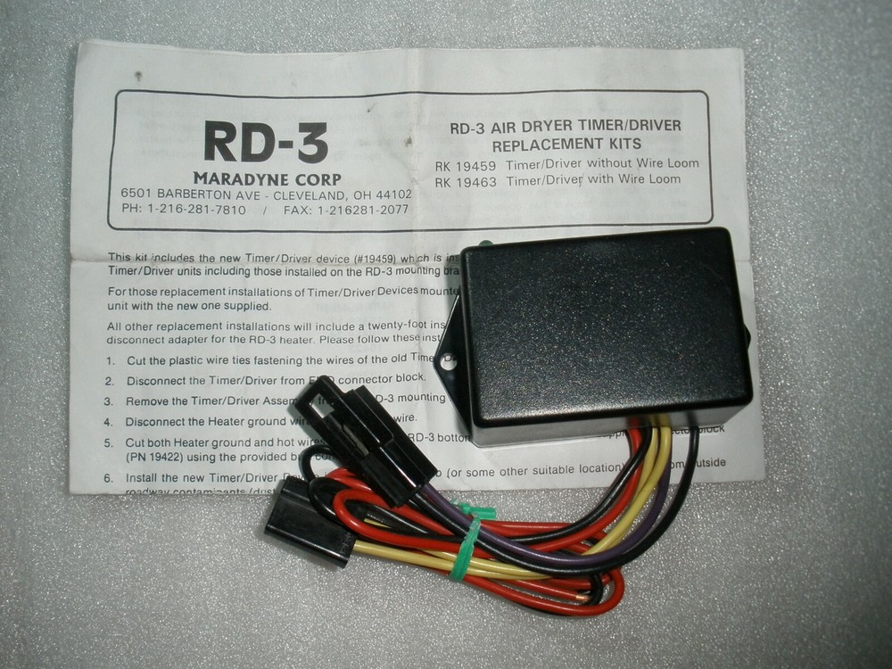 MARADYNE RD-3 AIR DRYER TIMER/DRIVER Replacement KIT, NEW