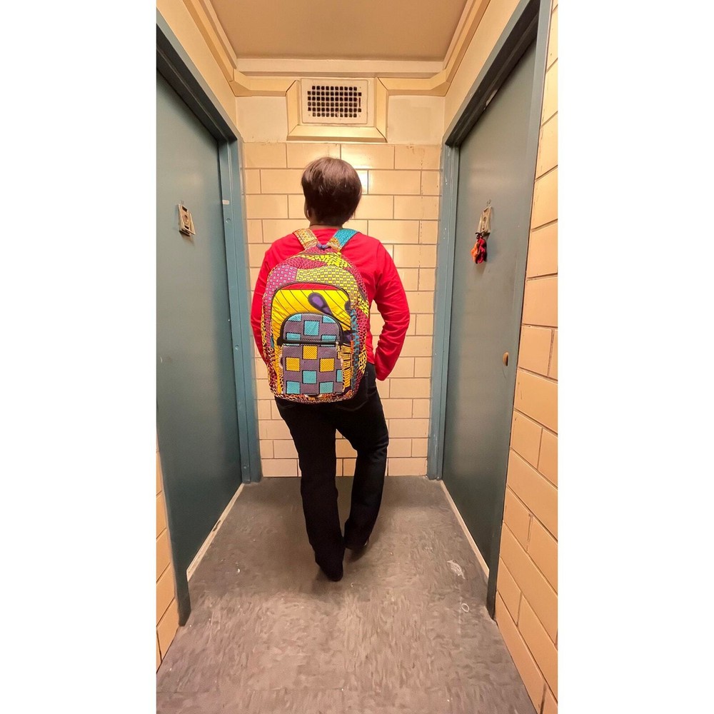 Adult Ankara Patchwork African print backpack