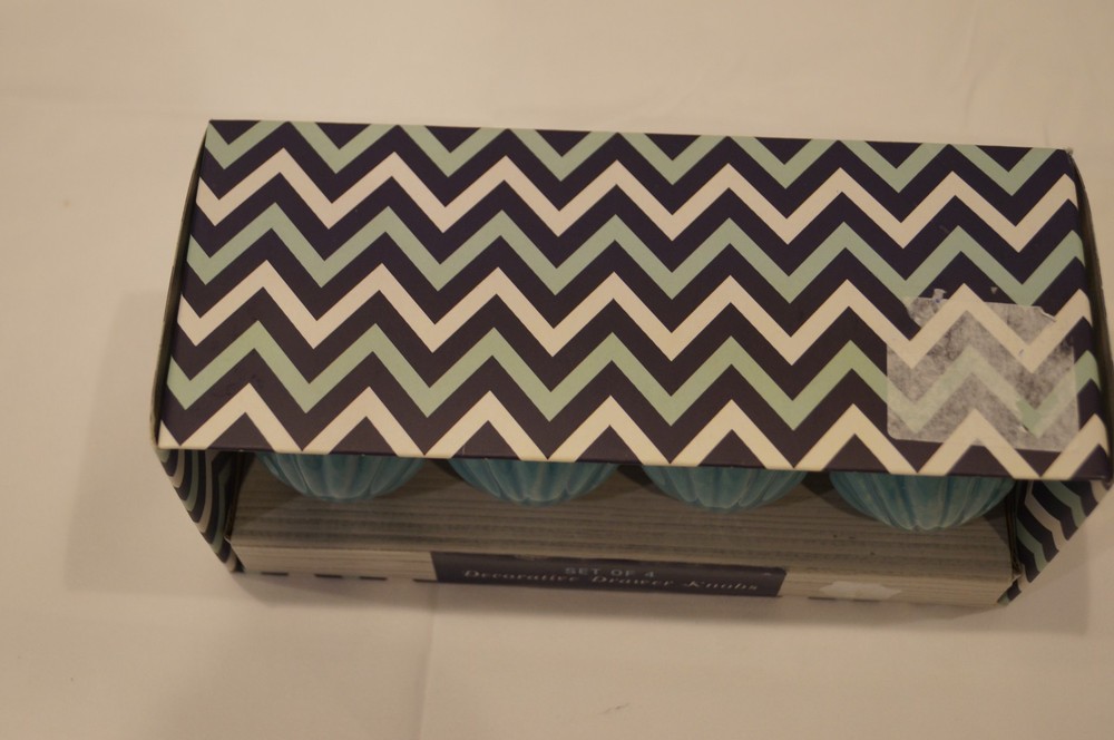 Home Essentials Ceramic Seashell or Floral Gemstone Decorative Drawer Pull Knobs