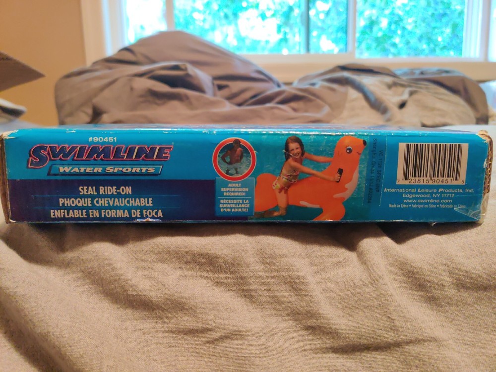 Swimline Seal Ride-On Inflatable Pool Float Toy