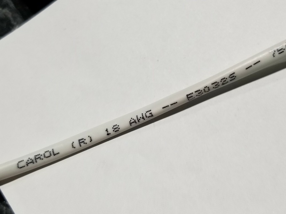 Carol E3032S 18/2C Stranded Control/Communications Cable Plenum White /100ft