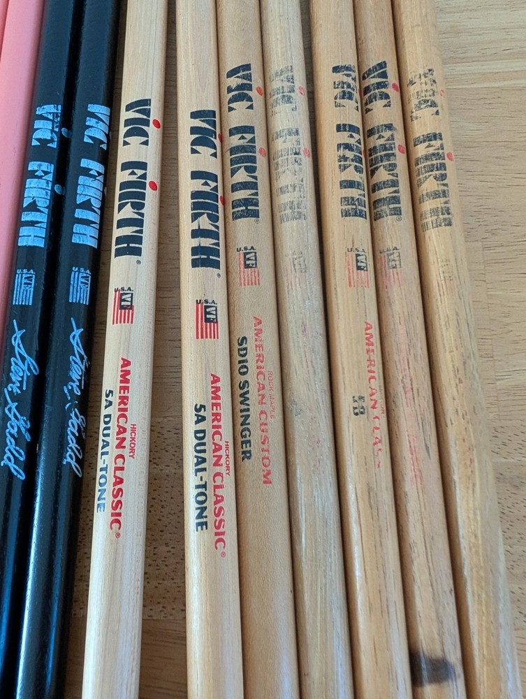 Drumsticks bundle Vic Firth, Vater & Others. Mixed - Practice